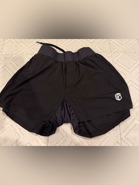 Born Primitive Black Athletic Running Shorts